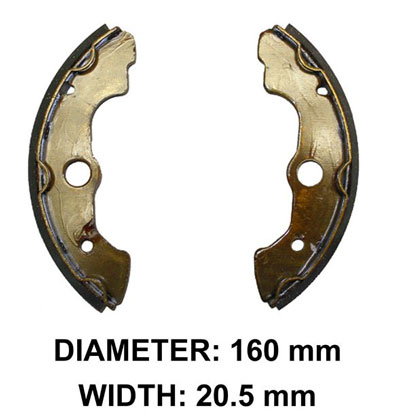 XBR215B Front Brake Shoes