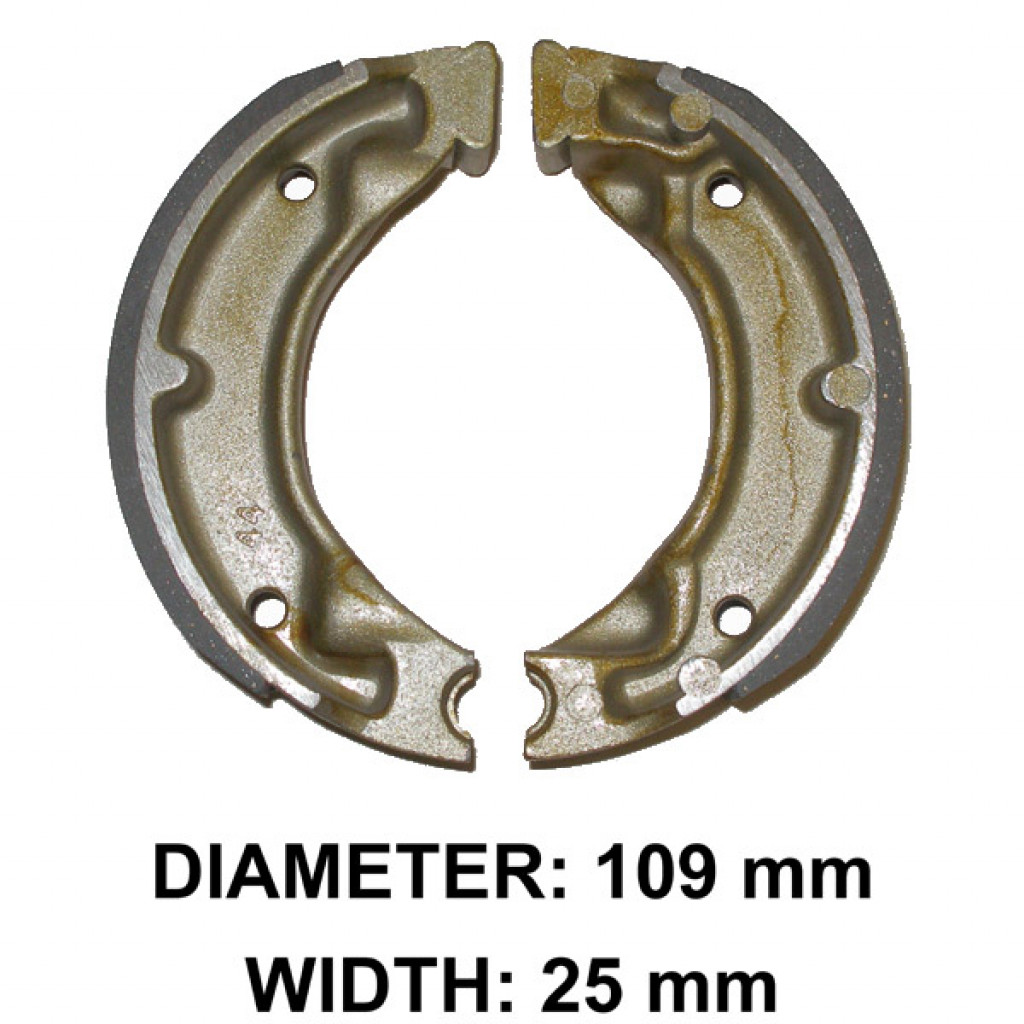 XBR22B YAMAHA YFM80 YFM100 Front Brake Shoes