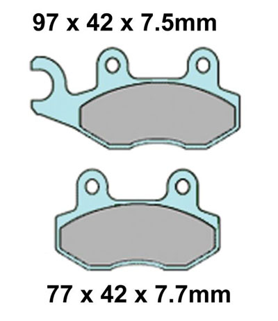 XBR316B Kawasaki LEFT Front Pads