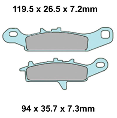 XBR322B Left Front Brake Pads