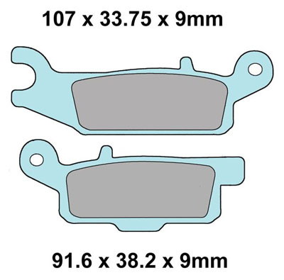 XBR336B Yamaha YFM700FG Grizzly Brake Pads