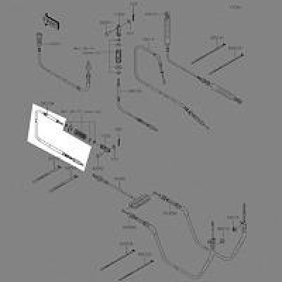 54010-0017 CABLE,DIFF LOCK OEM KAWASAKI MULE SX