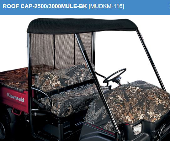 MUDKM-116 Soft Top Kawasaki Mule 2510/3010/4010