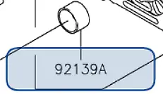 KD92139-0050 - BUSHING OEM KAWASAKI Aftermarket Replacement